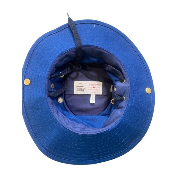 NWT Tilley T3 Cotton Duck Hat, Snap up, Navy, 71/2 60cm Canada MSRP$99 - Picture 11 of 17